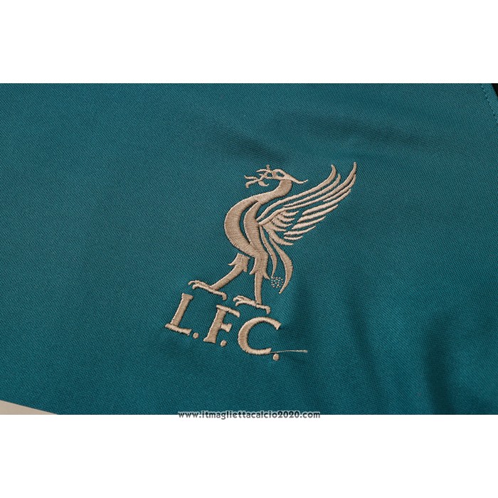Tuta da Track Liverpool Manica Corta 2022 2023 Verde